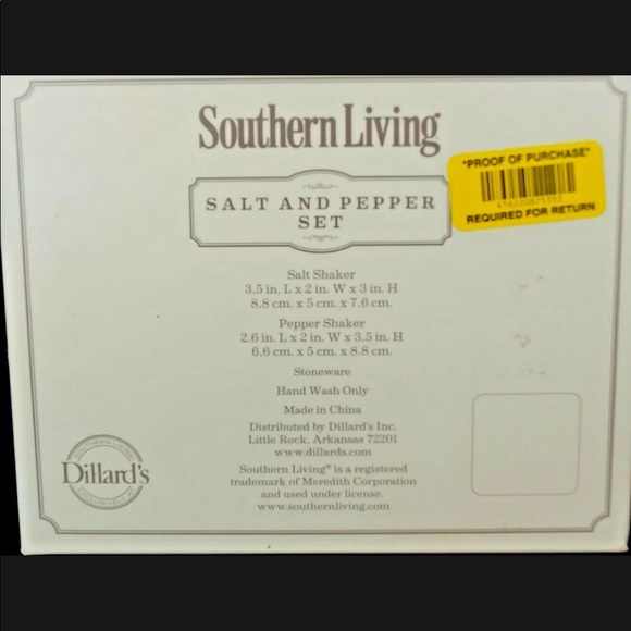 STONEWARE SOUTHERN LIVING SQUIRREL SALT AND PEPPER SHAKER SET NEW IN BOX - Picture 8 of 8